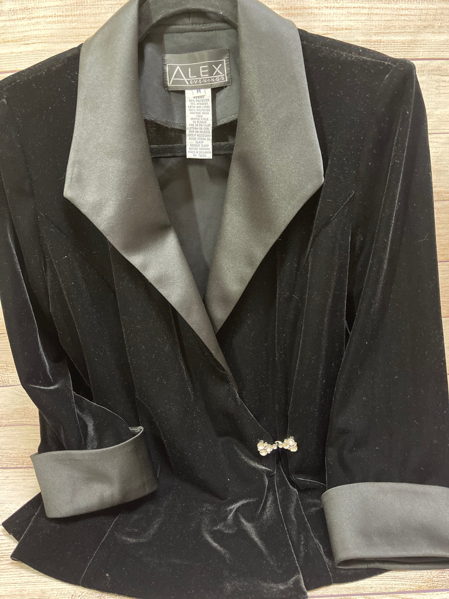 Blazer By Alex Evenings In Black, Size: M