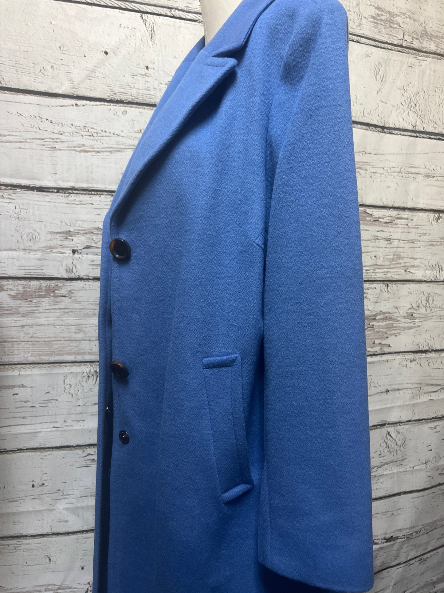 Coat Wool By Sam Edelman In Blue, Size: 1x