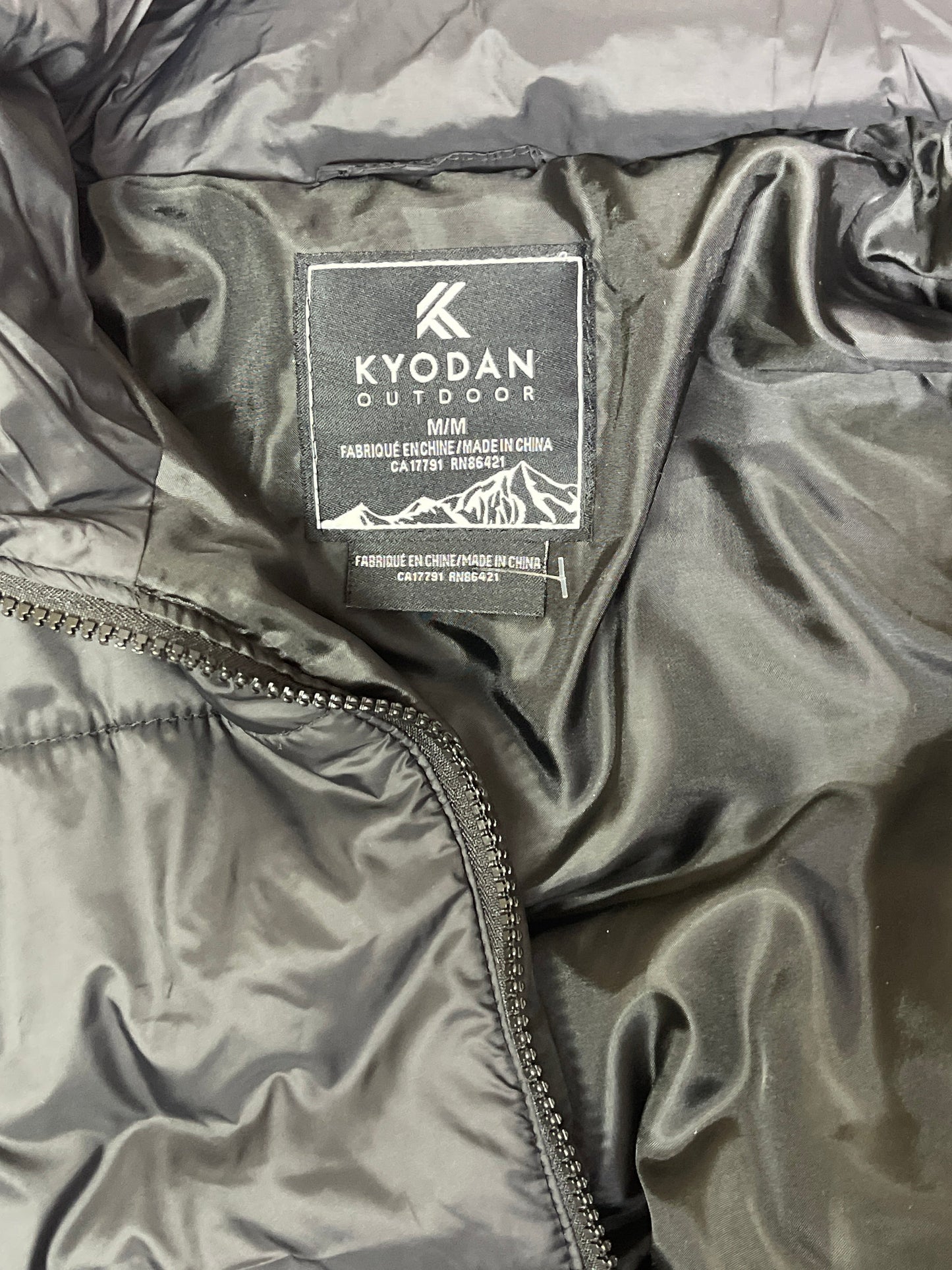 Coat Parka By Kyodan In Black, Size: M