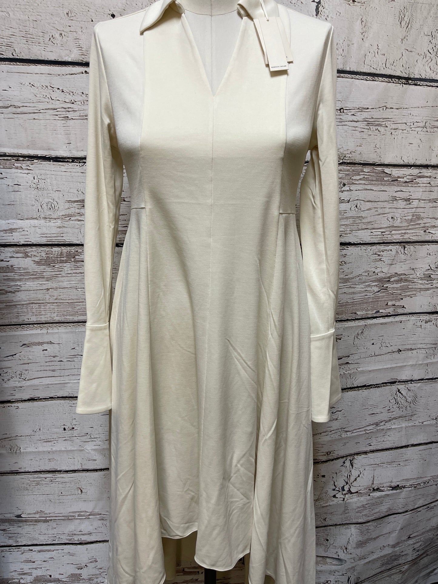 Dress Casual Midi By Rebecca Taylor In Cream, Size: Xs