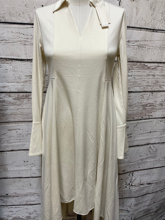 Dress Casual Midi By Rebecca Taylor In Cream, Size: Xs