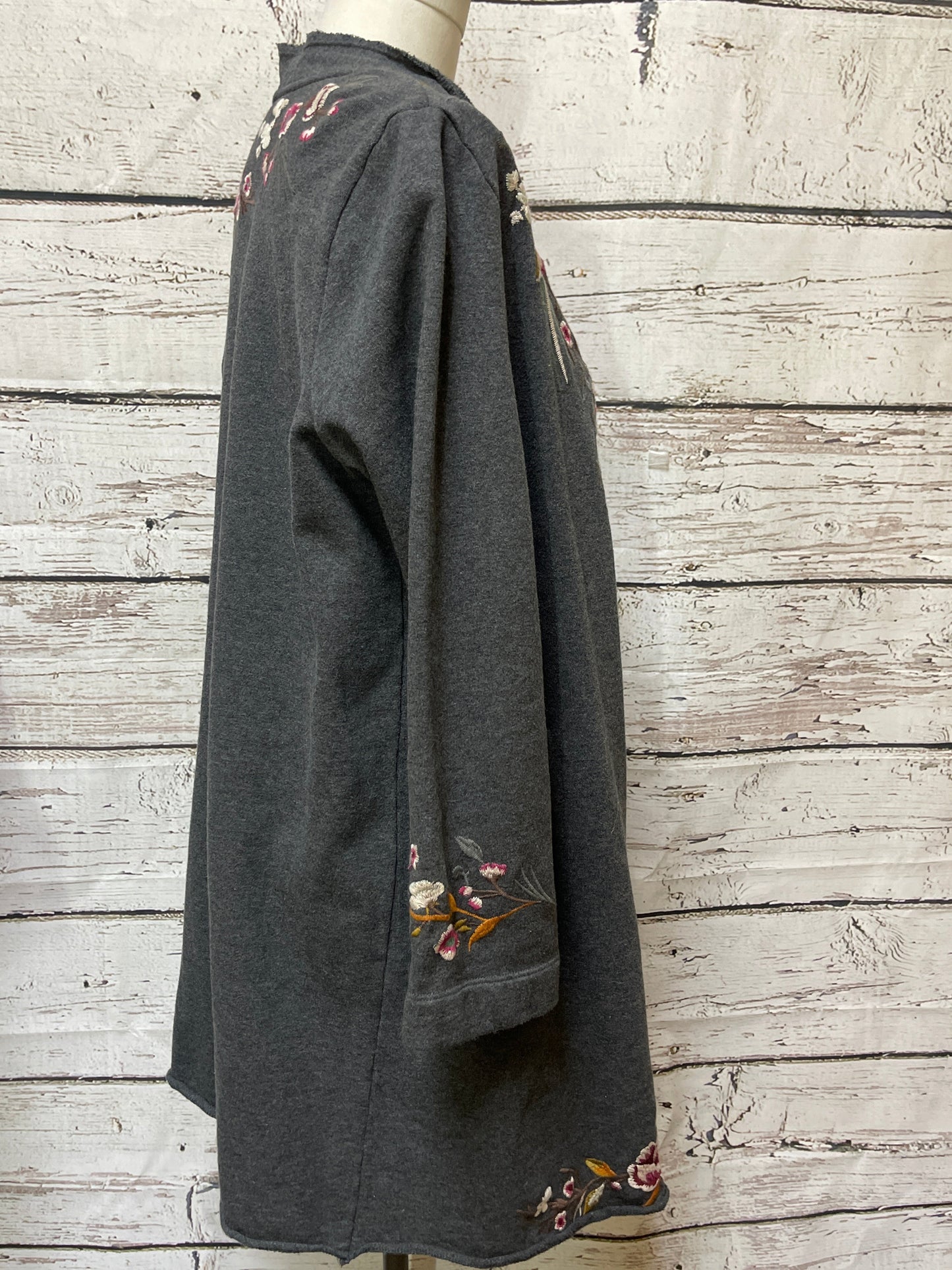 Cardigan By Johnny Was In Grey, Size: M