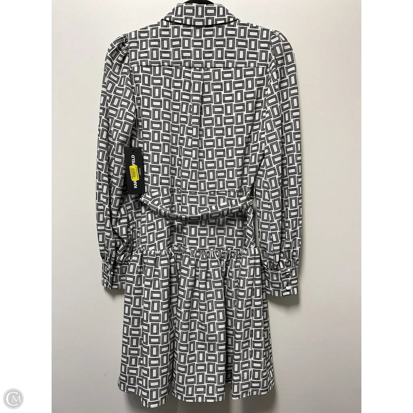 Dress Designer By Karl Lagerfeld In Geometric Pattern, Size: Xs