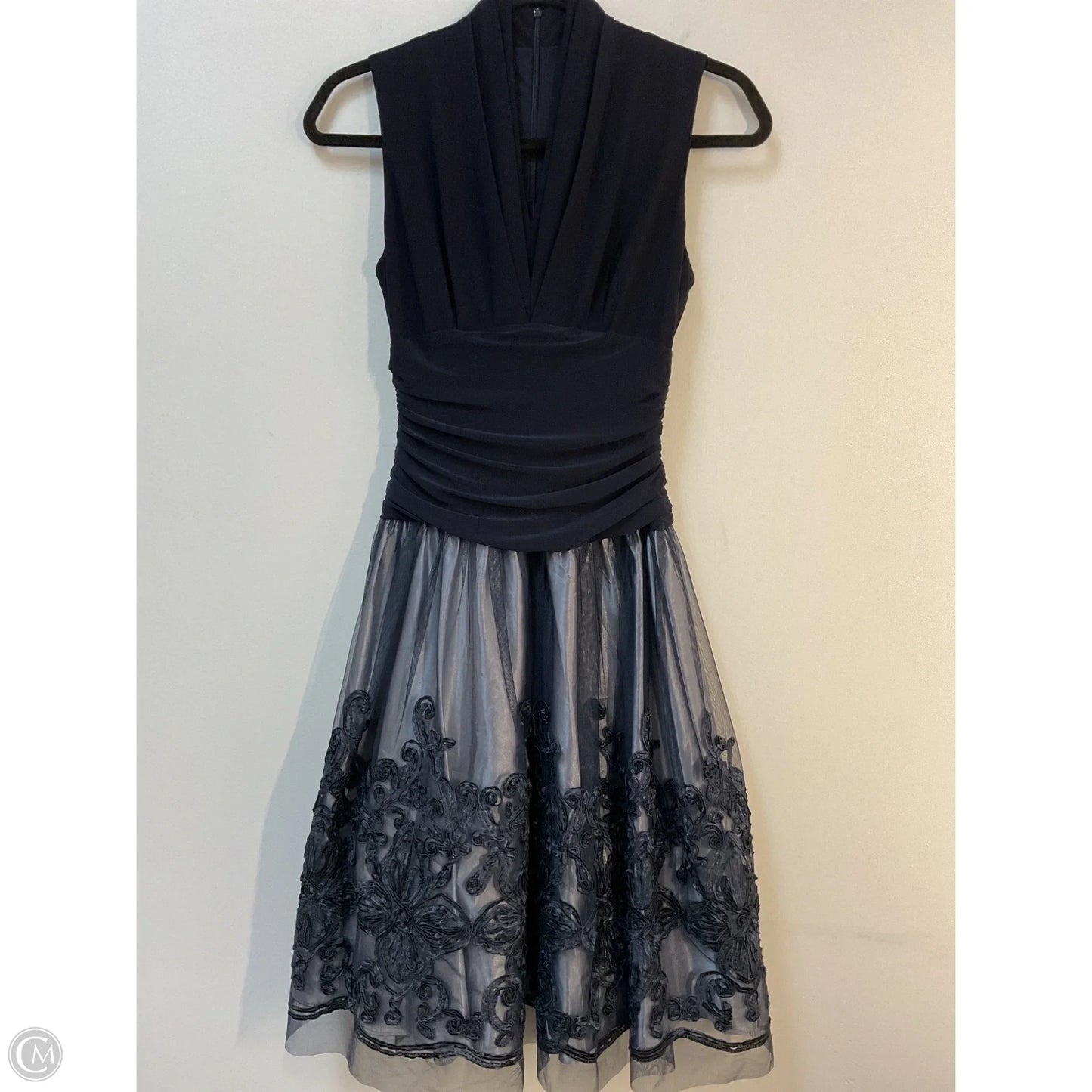 Dress Party Midi By Clothes Mentor In Navy, Size: Xs