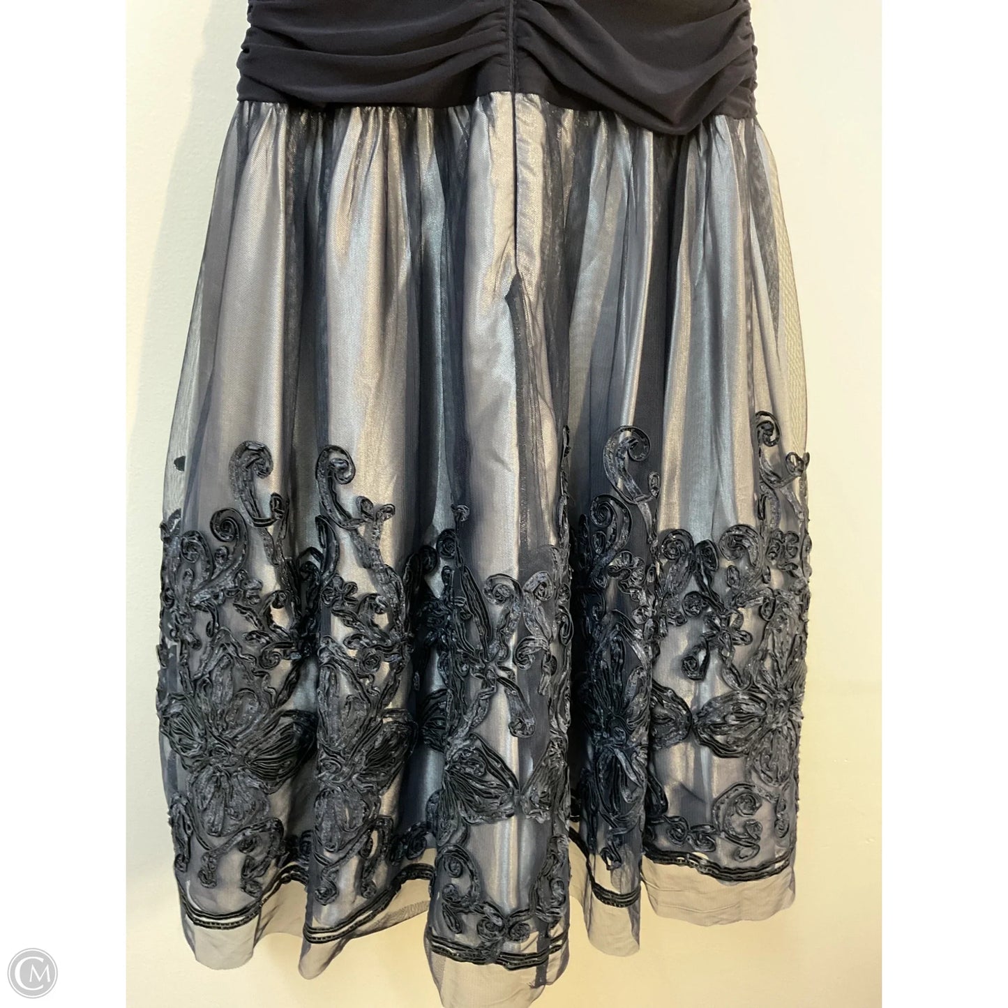 Dress Party Midi By Clothes Mentor In Navy, Size: Xs