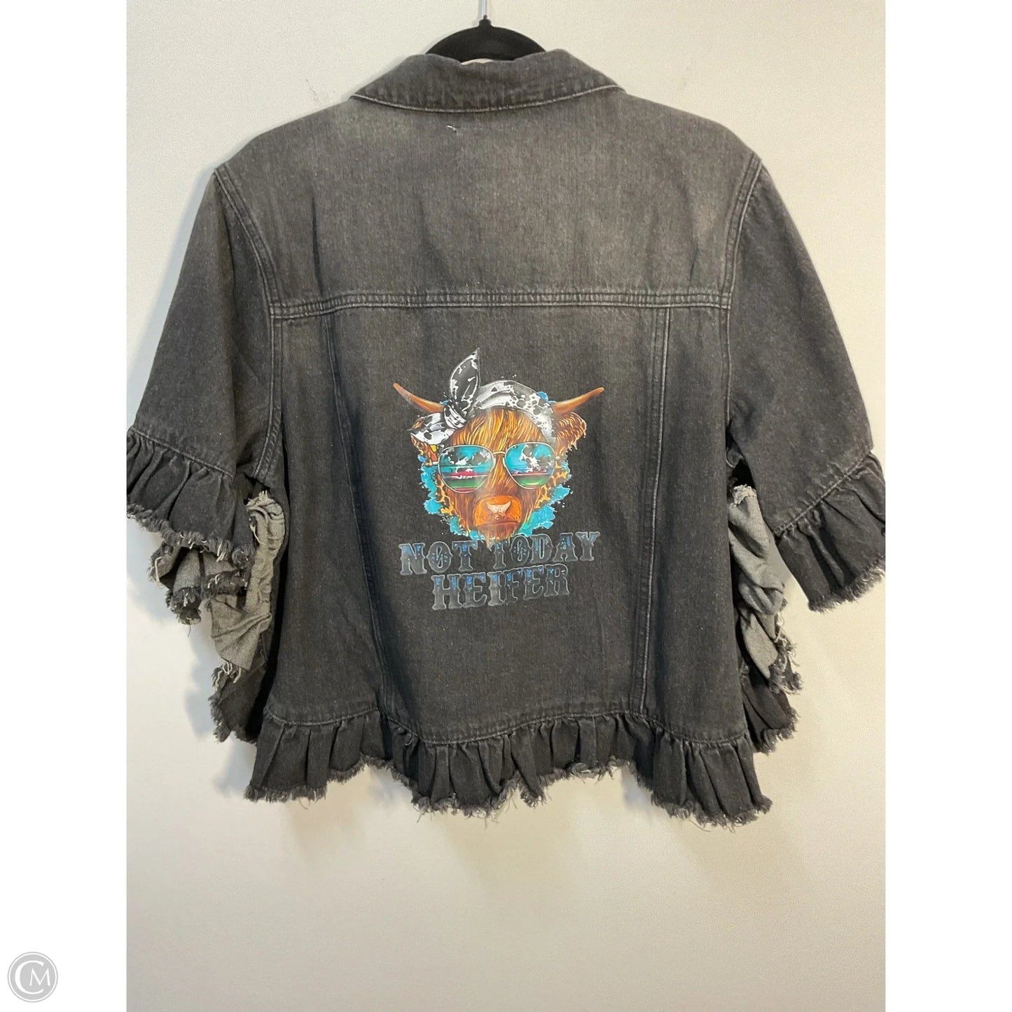 Jacket Denim By Hayden La In Black Denim, Size: S