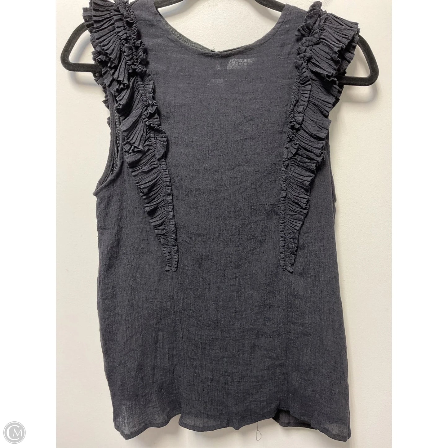 Top Short Sleeve By Clothes Mentor In Black, Size: M