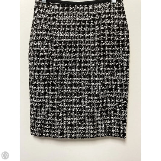 Skirt Midi By Talbots In Black & White, Size: 6