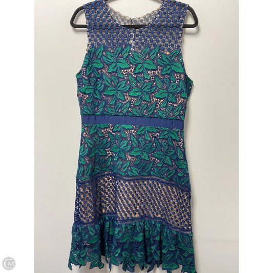 Dress Party Midi By Cmb In Blue & Green, Size: Xl