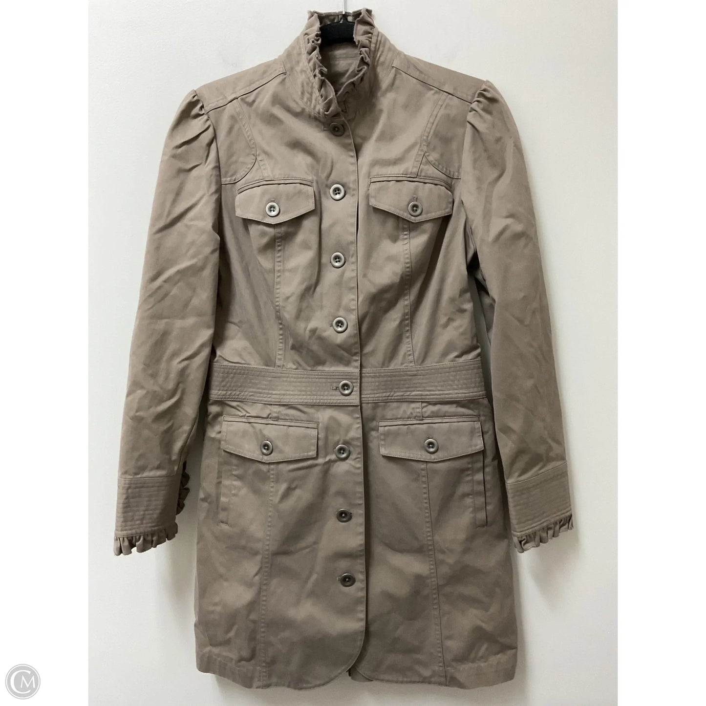 Jacket Utility By Eddie Bauer In Taupe, Size: Sp