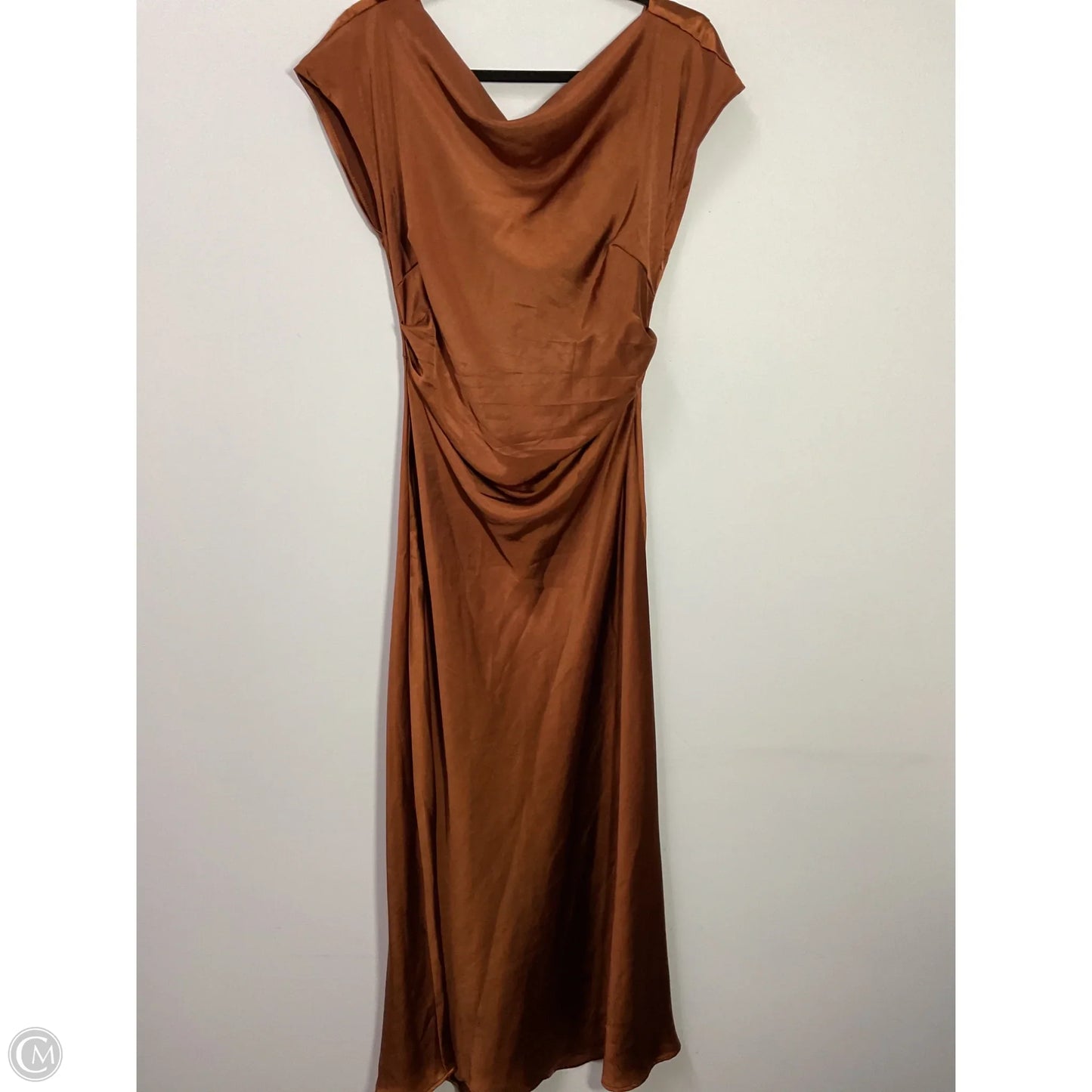 Dress Casual Maxi By Clothes Mentor In Bronze, Size: L