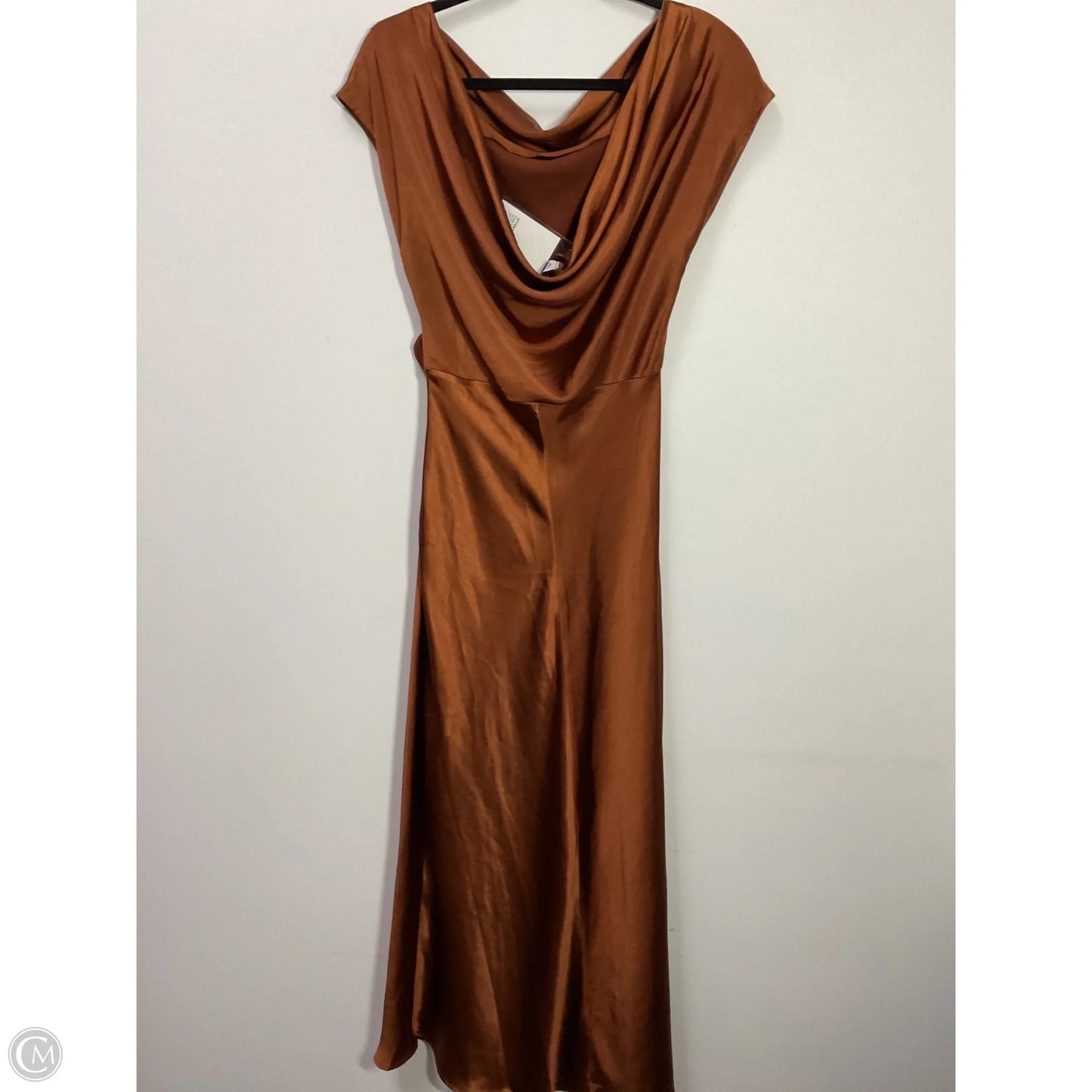 Dress Casual Maxi By Clothes Mentor In Bronze, Size: L