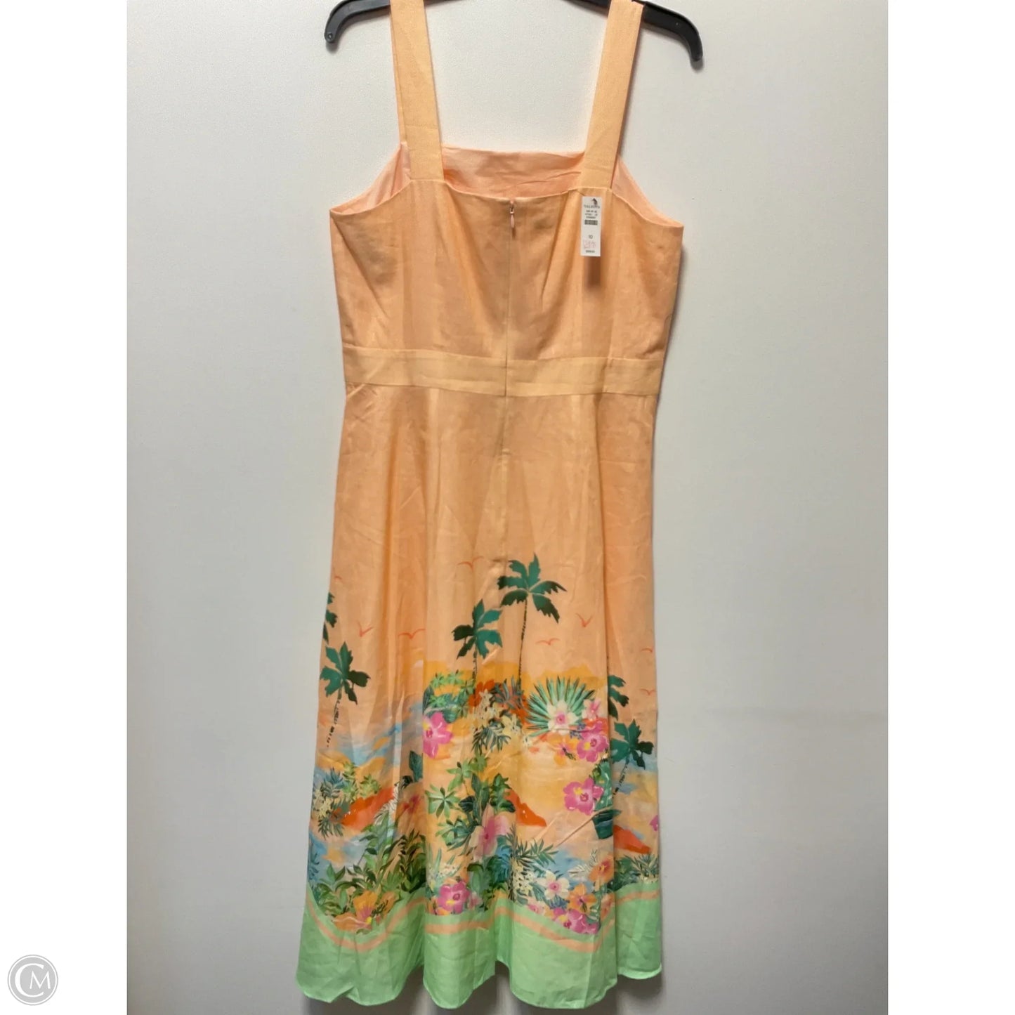 Dress Casual Midi By Talbots In Peach, Size: 10