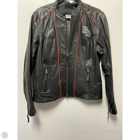 Jacket Leather By Harley Davidson In Black, Size: L