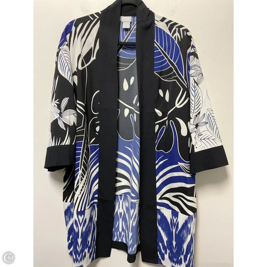Kimono By Chicos In Black & White, Size: S