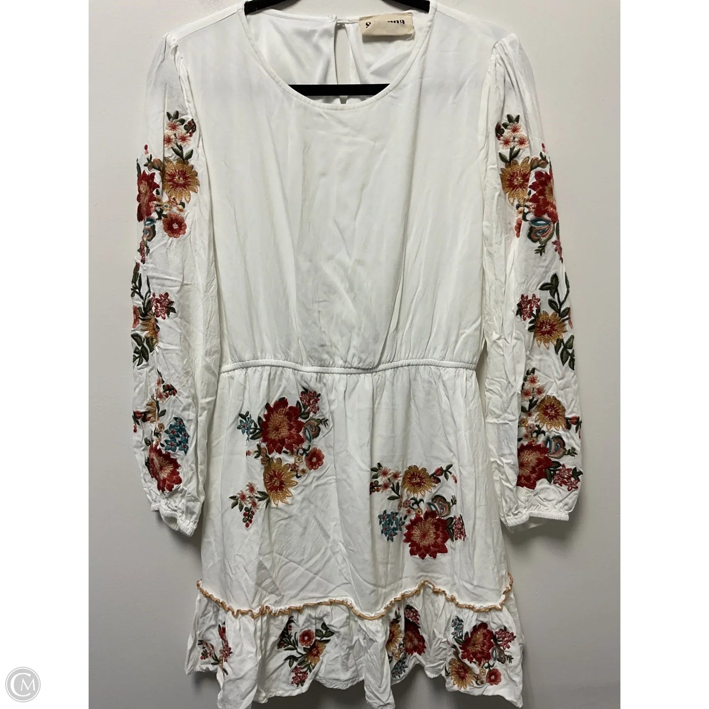 Dress Casual Midi By Savanna Jane In White, Size: L