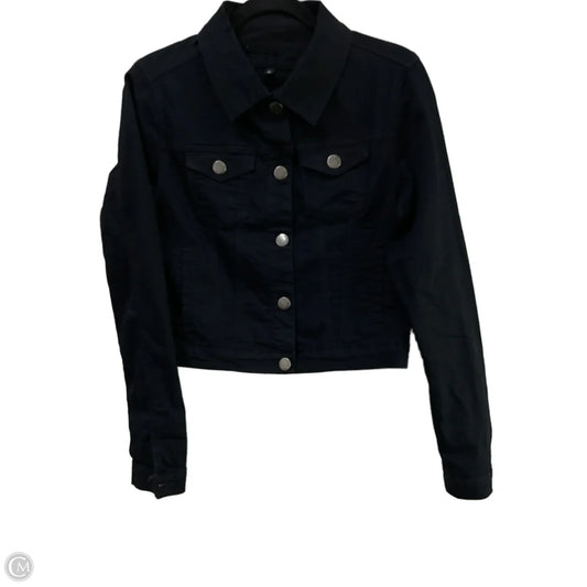 Jacket Denim By Clothes Mentor In Black, Size: M