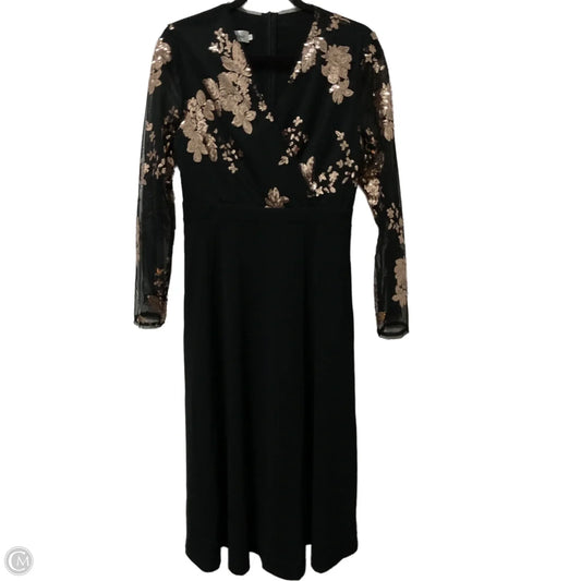 Dress Party Midi By Clothes Mentor In Black, Size: M