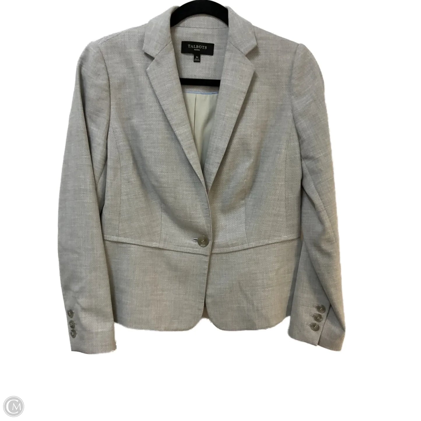 Blazer By Talbots In Grey, Size: Sp
