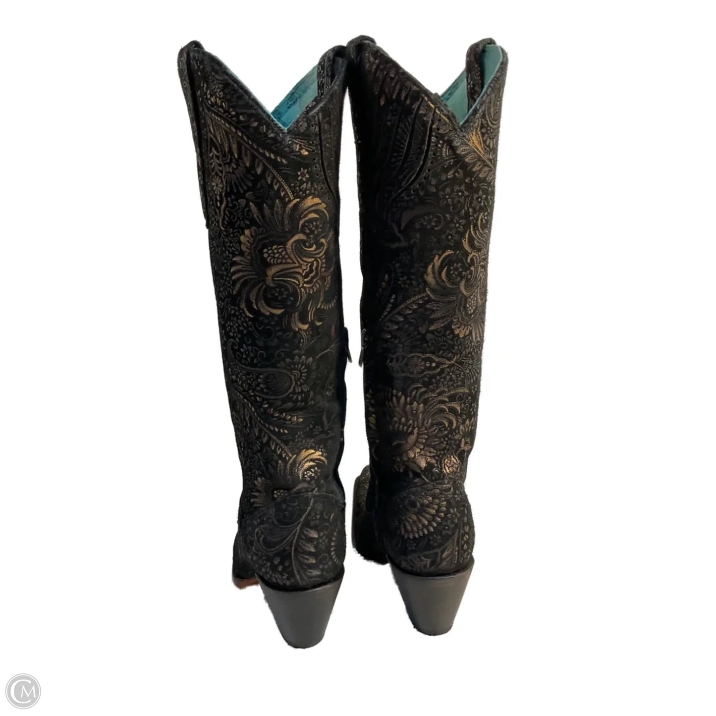 Boots Western By Corral In Black & Gold, Size: 6.5