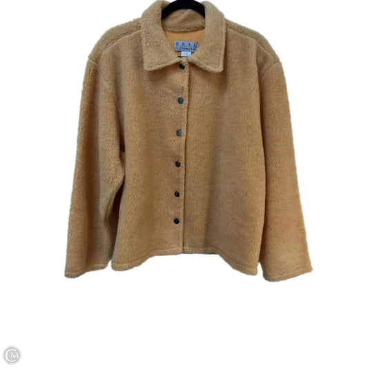 Jacket Fleece By Real Comfort In Peach, Size: Xl