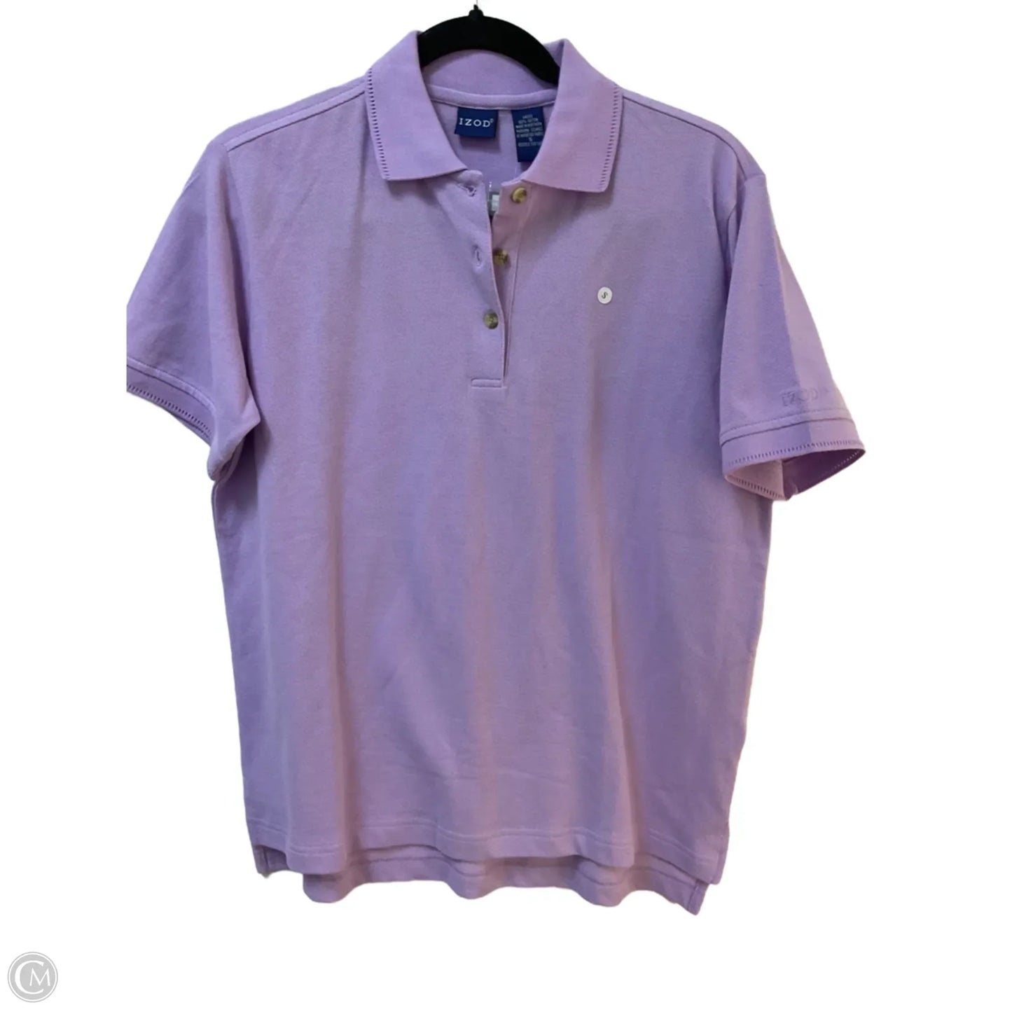 Top Short Sleeve By Izod In Purple, Size: S
