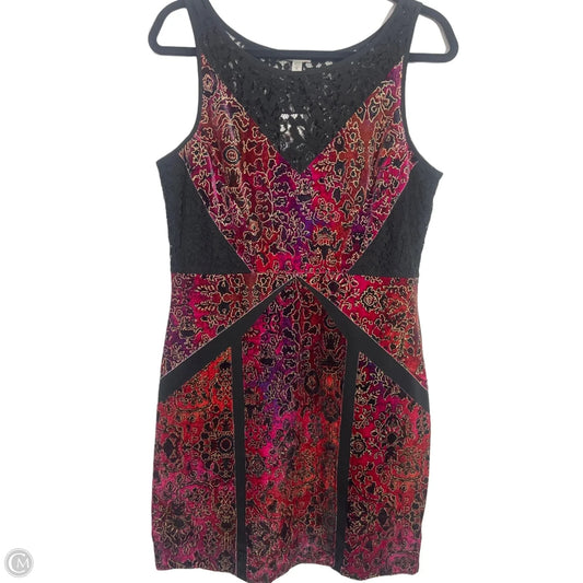 Dress Party Midi By Ecote In Black & Red, Size: L