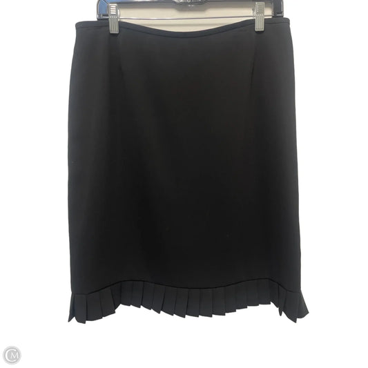 Skirt Midi By Tahari In Black, Size: L