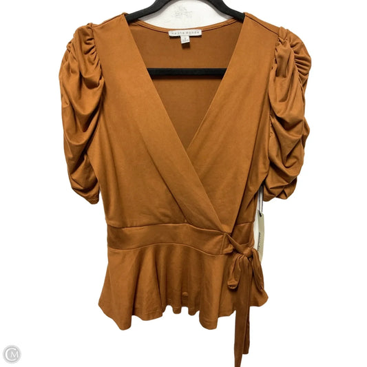 Top 3/4 Sleeve By Haute Monde In Bronze, Size: S
