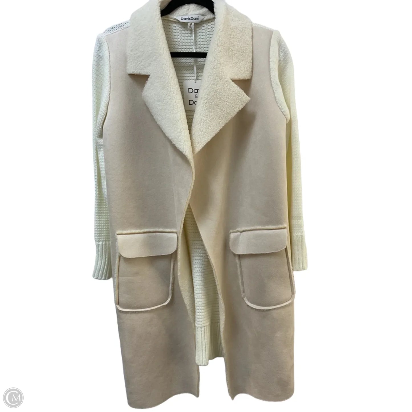 Sweater Cardigan By Davi & Dani In Cream, Size: S