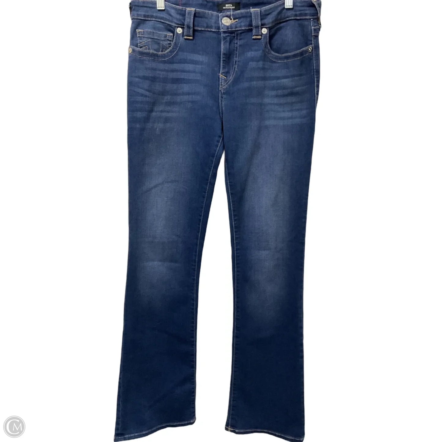 Jeans Boot Cut By True Religion In Blue Denim, Size: 8