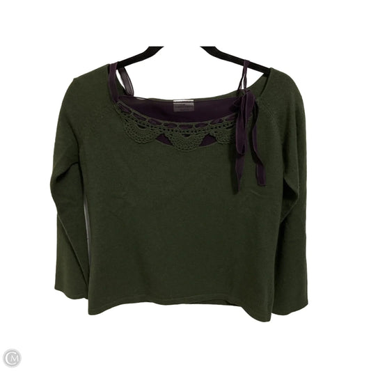 Sweater By Cmc In Green & Purple, Size: M