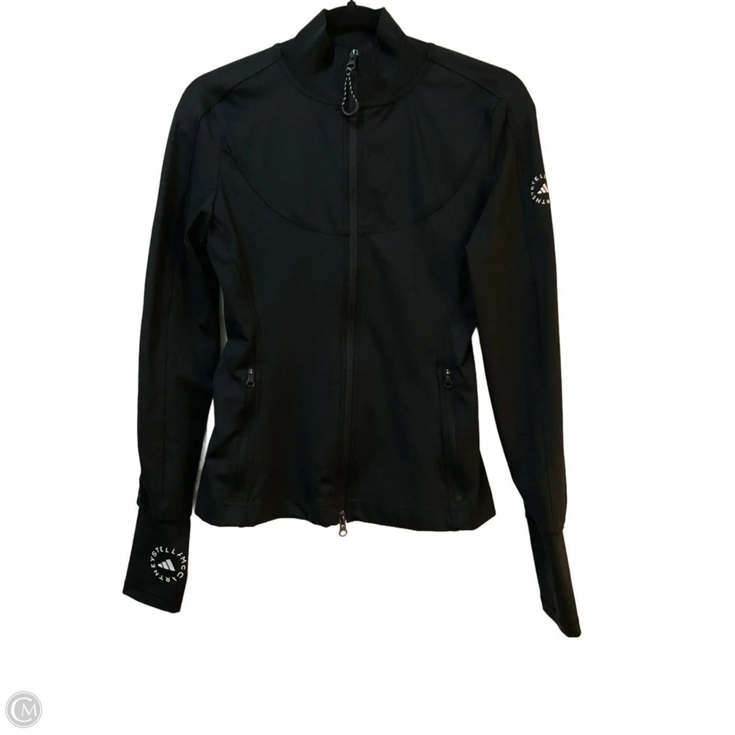 Athletic Jacket By Adidas In Black, Size: S