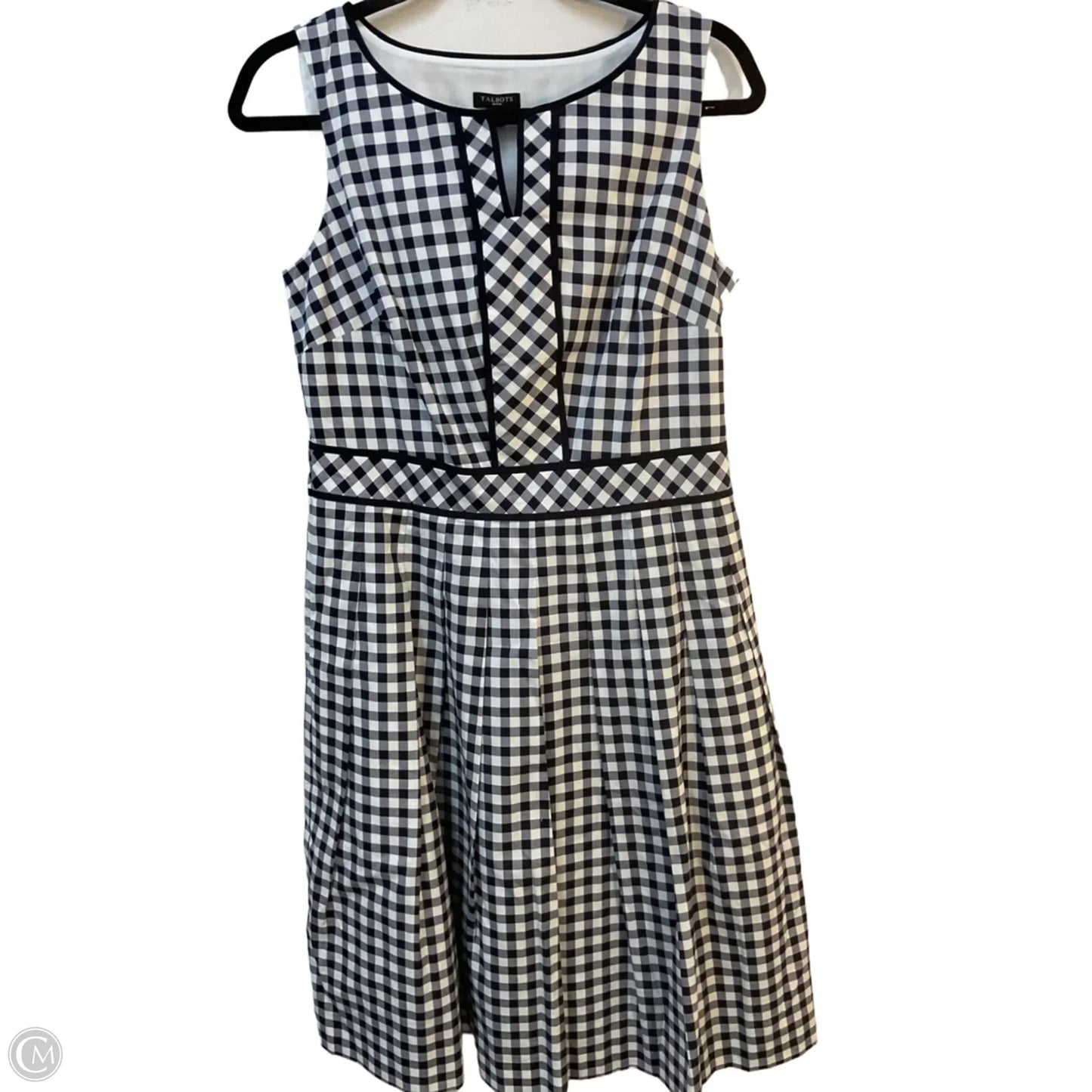 Dress Casual Midi By Talbots In Checkered Pattern, Size: Sp