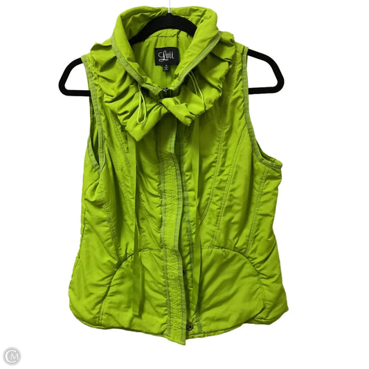 Vest Puffer & Quilted By Luii In Chartreuse, Size: M