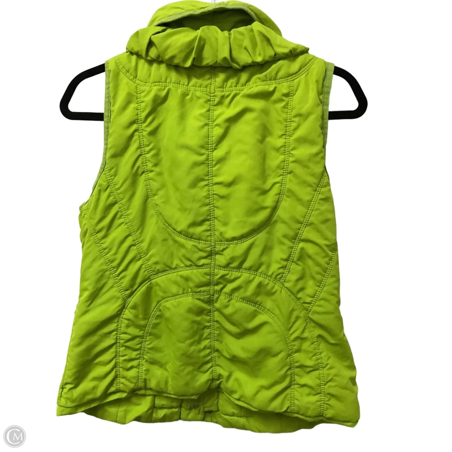 Vest Puffer & Quilted By Luii In Chartreuse, Size: M