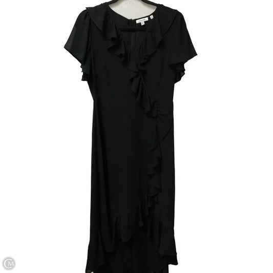 Dress Casual Midi By Chicos In Black, Size: S