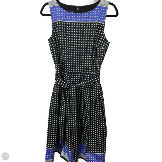 Dress Casual Midi By Talbots In Black & White, Size: S