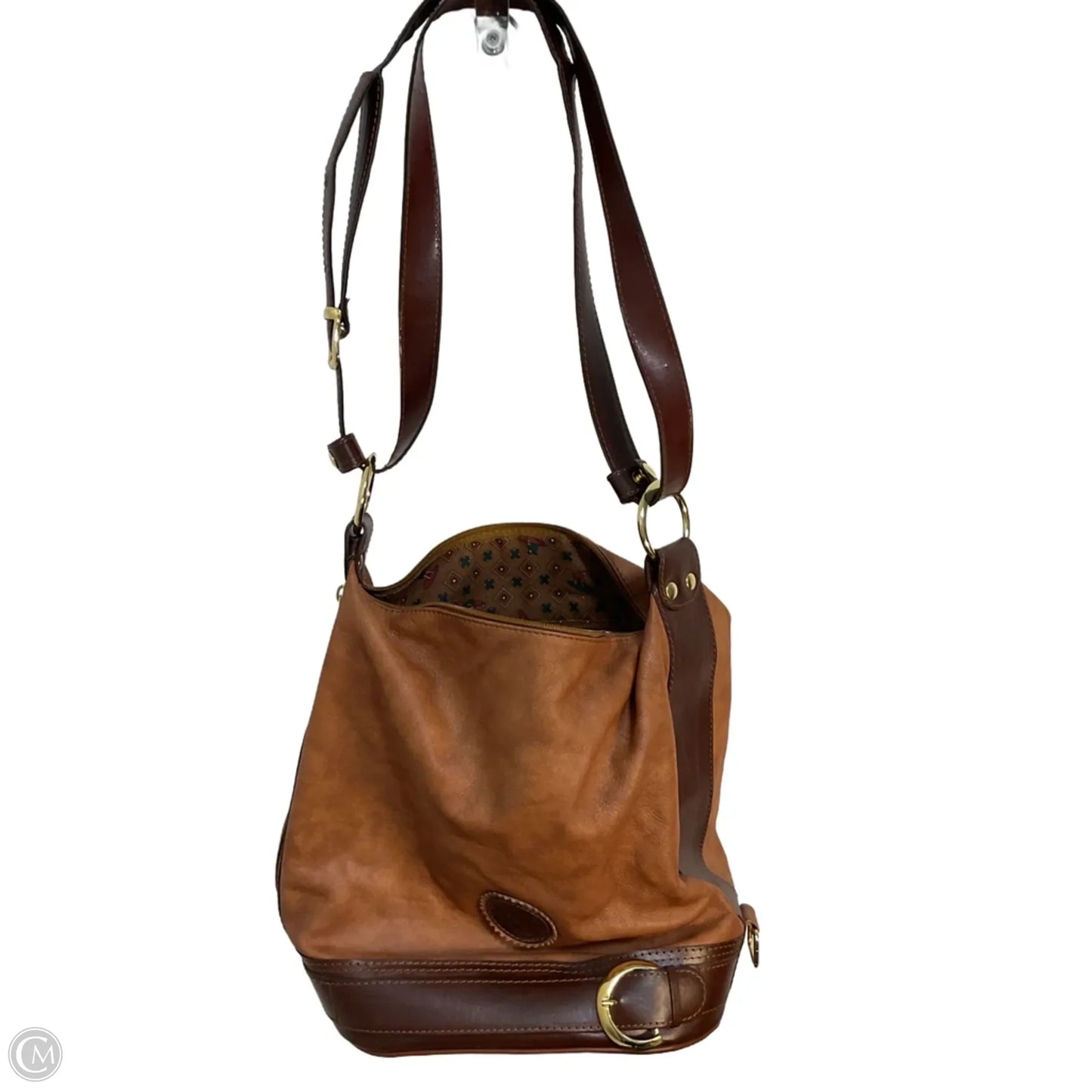 Handbag Leather By Cmc, Size: Large