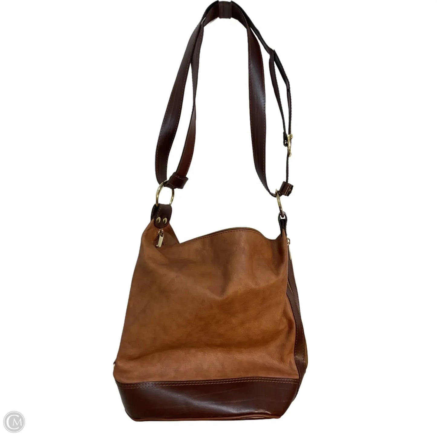 Handbag Leather By Cmc, Size: Large