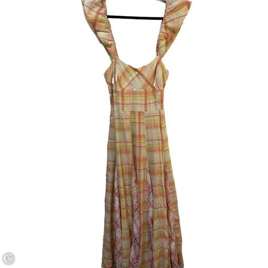 Dress Casual Maxi By Maeve In Plaid Pattern, Size: M