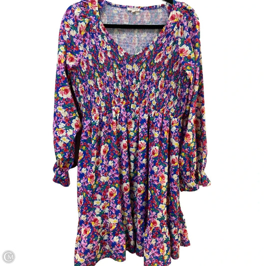 Dress Casual Midi By Jodifl In Floral Print, Size: M