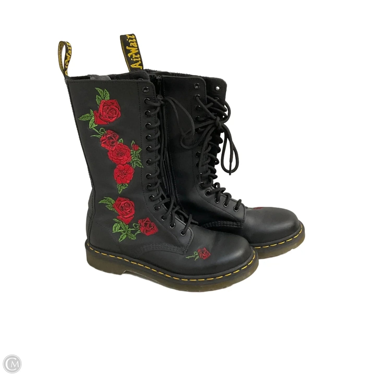Boots Combat By Dr Martens In Black, Size: 8