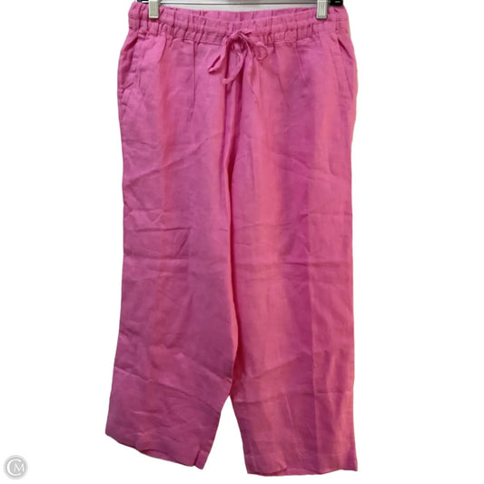 Pants Linen By Charter Club In Pink, Size: M