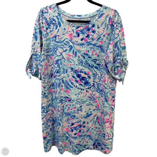 Dress Designer By Lilly Pulitzer In Blue & Pink, Size: M
