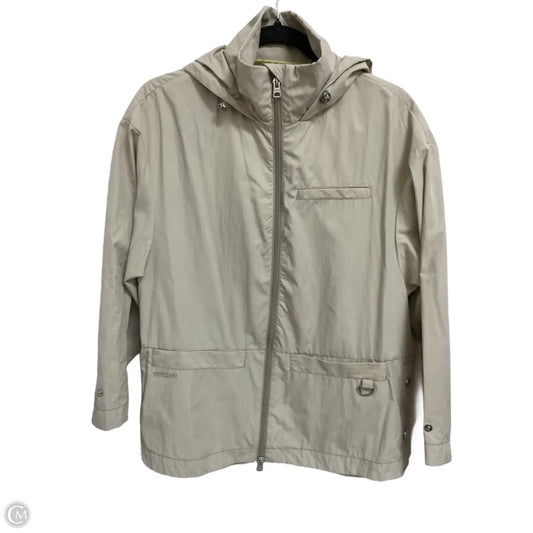 Jacket Windbreaker By Cmc In Beige, Size: S