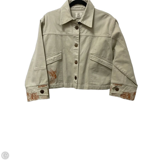 Jacket Denim By Cmc In Beige, Size: S