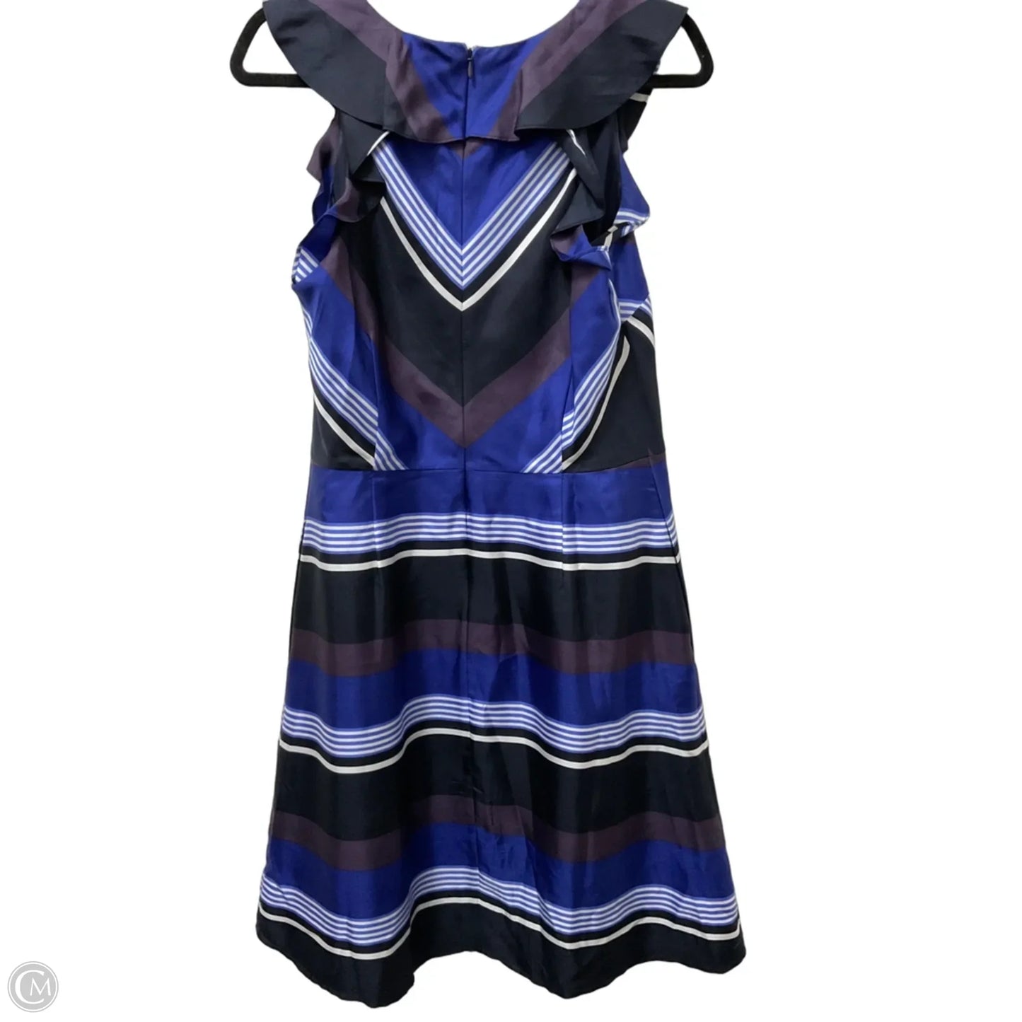 Dress Party Midi By Banana Republic In Striped Pattern, Size: M