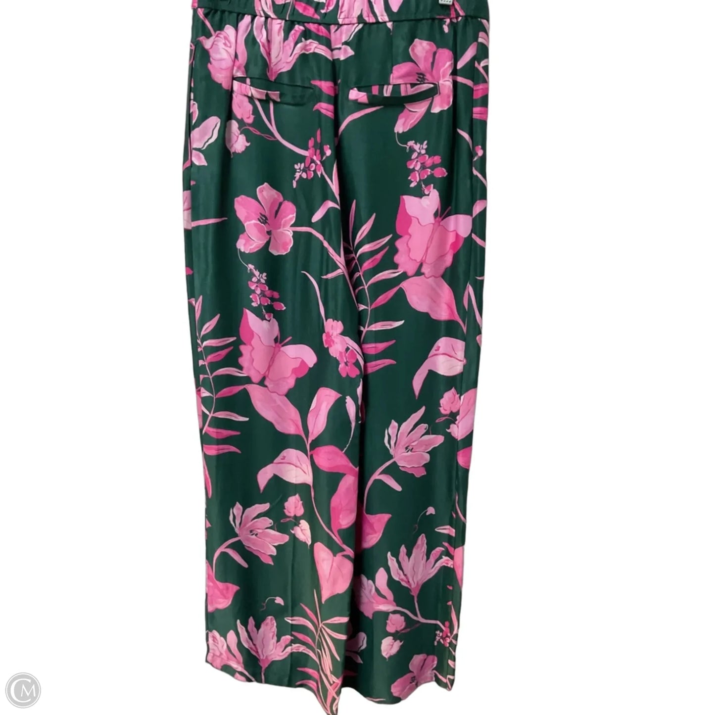 Pants Wide Leg By Anthropologie In Green & Pink, Size: 6