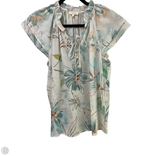 Blouse Short Sleeve By Parker In Floral Print, Size: M